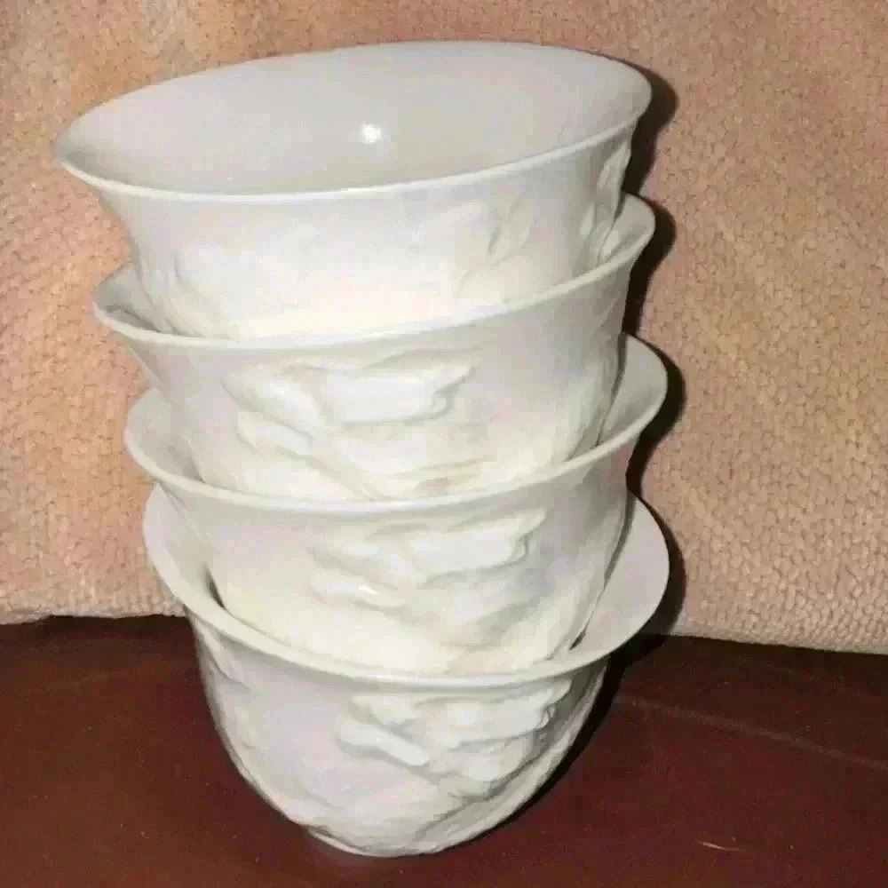 Teavana White‎ Dragon Tea Cups, Set of 4